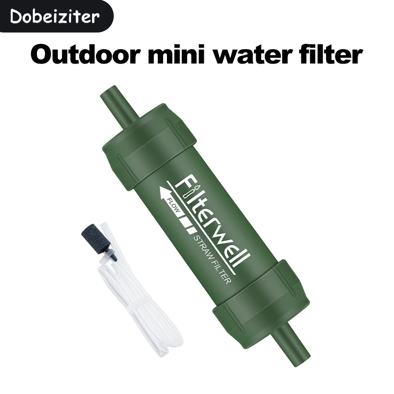 Water Purification Straw - ミニ浄水フィルターストロー ポータブル アウトドア 緊急浄水 マイクロン サバイバルギア