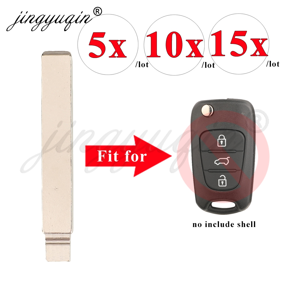 Fire Starting Kit - ジンユキン 5/10/15個入り HU134 車のキーブランクメタル 7.2mm フリップリモートキーブレード