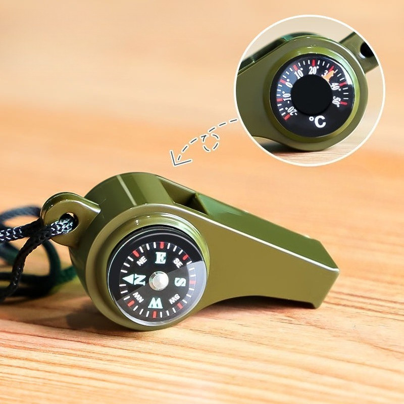 Emergency Whistle Loud - 3 in 1 緊急安全ホイッスル 大音量サバイバルホイッスル 多機能