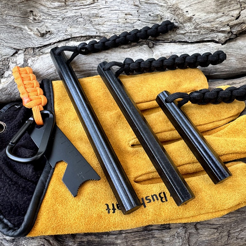 Fire Starting Kit - 手織りロープ六角形フリントマグネシウムスティックアウトドアサバイバルフリントスティック荒野サバイバルフリントキャンプツール男性用ギフト