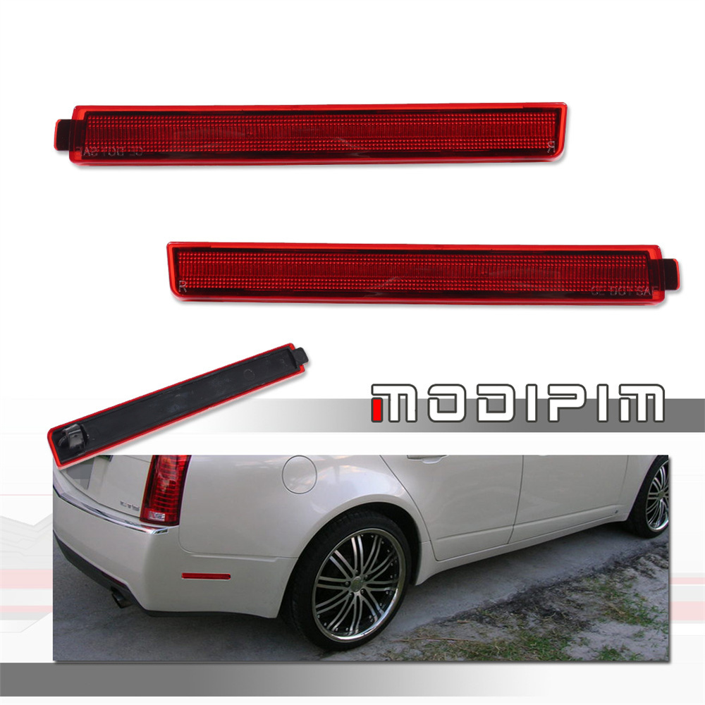 Signal Flare Kit - バンパーサイドマーカーパーキングライト、フレッシュレッドレンズフェンダー、cdillac cts 2008-2013 & CTS-V-2009用フレアライト
