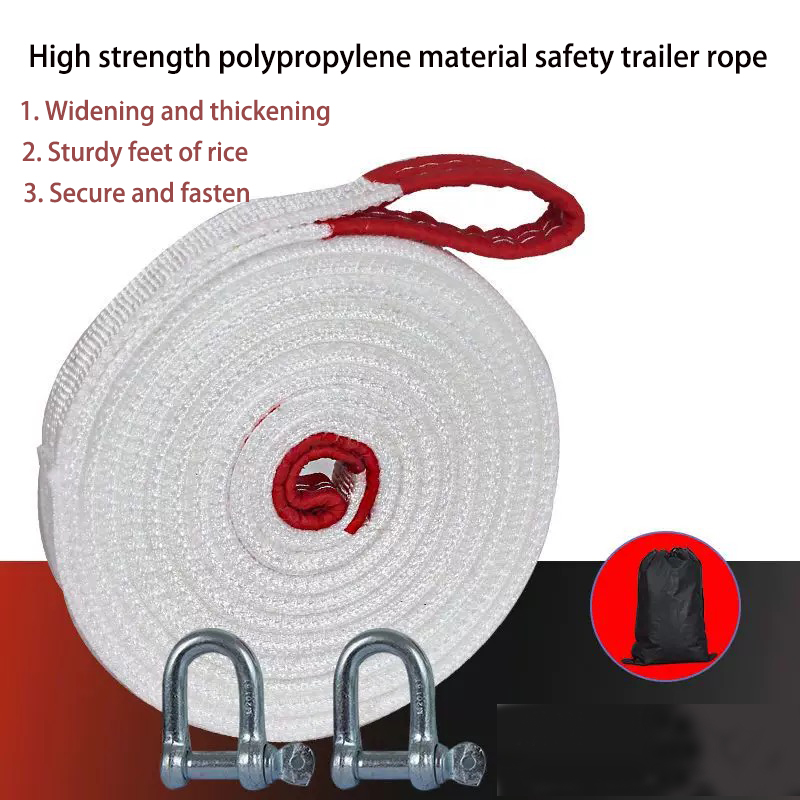 Rescue Rope Throw - トレーラー付きカーロープ牽引,レスキュー,オフロード車,カーツール,トラック用牽引ロープ,頑丈,ガジェット,10トン4m, 5m, 7m