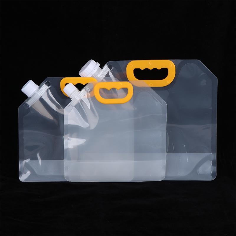 Water Bag Collapsible - 1/5 個 1L-10L 折りたたみ式水容器水貯蔵ジャグバッグ屋外キャンプハイキング緊急サバイバル用