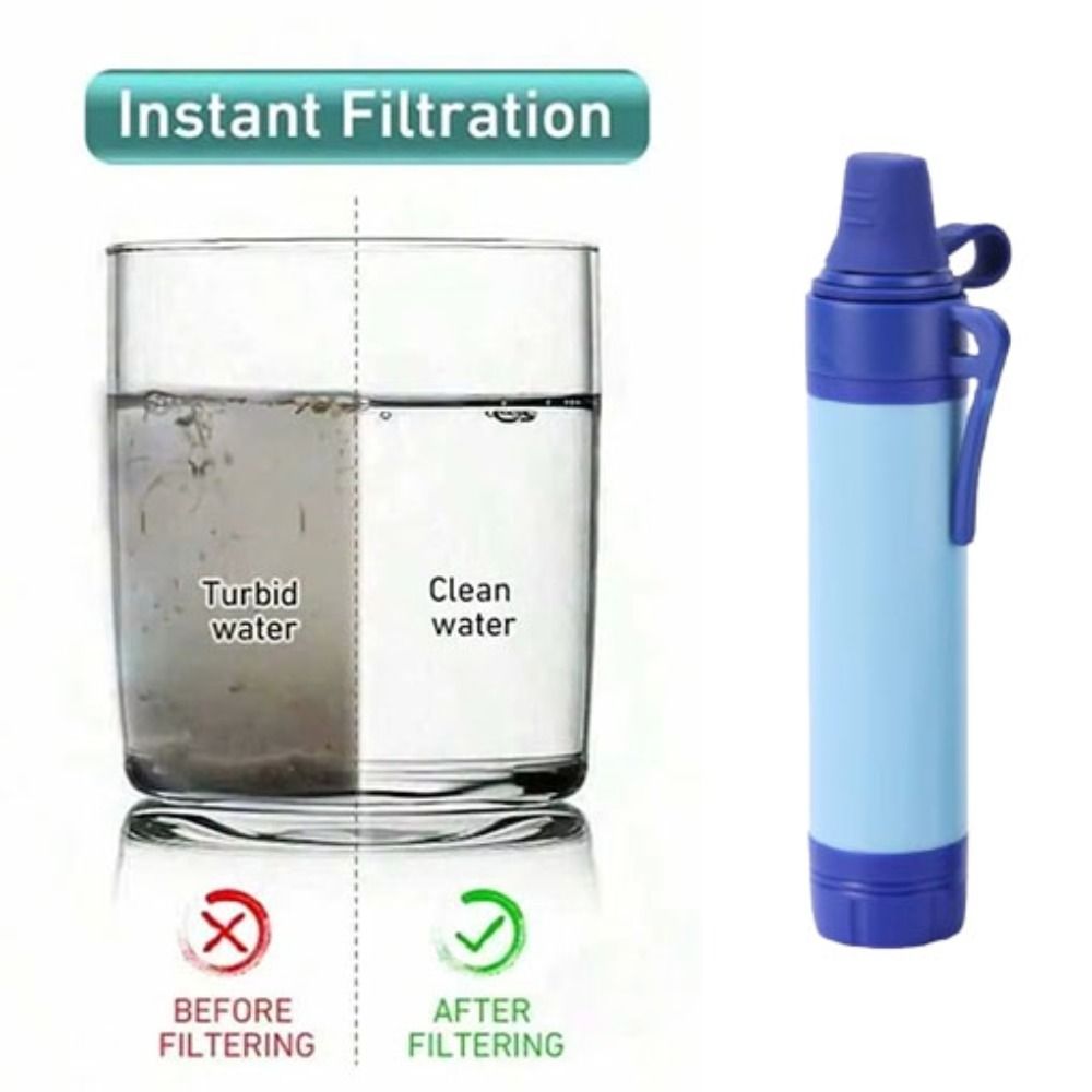 Water Purification Straw - ミニミニ浄水ストロー、直接飲用可能な浄水ストロー、サバイバル用飲料水ろ過ストロー
