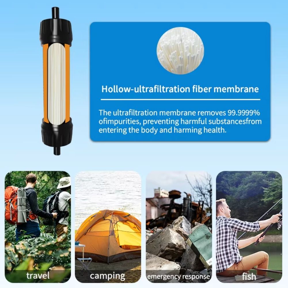 Water Purification Straw - ミニミニ浄水ストロー浄水器ストロー浄水器TUPサバイバル飲料水ろ過ストローキャンプ用