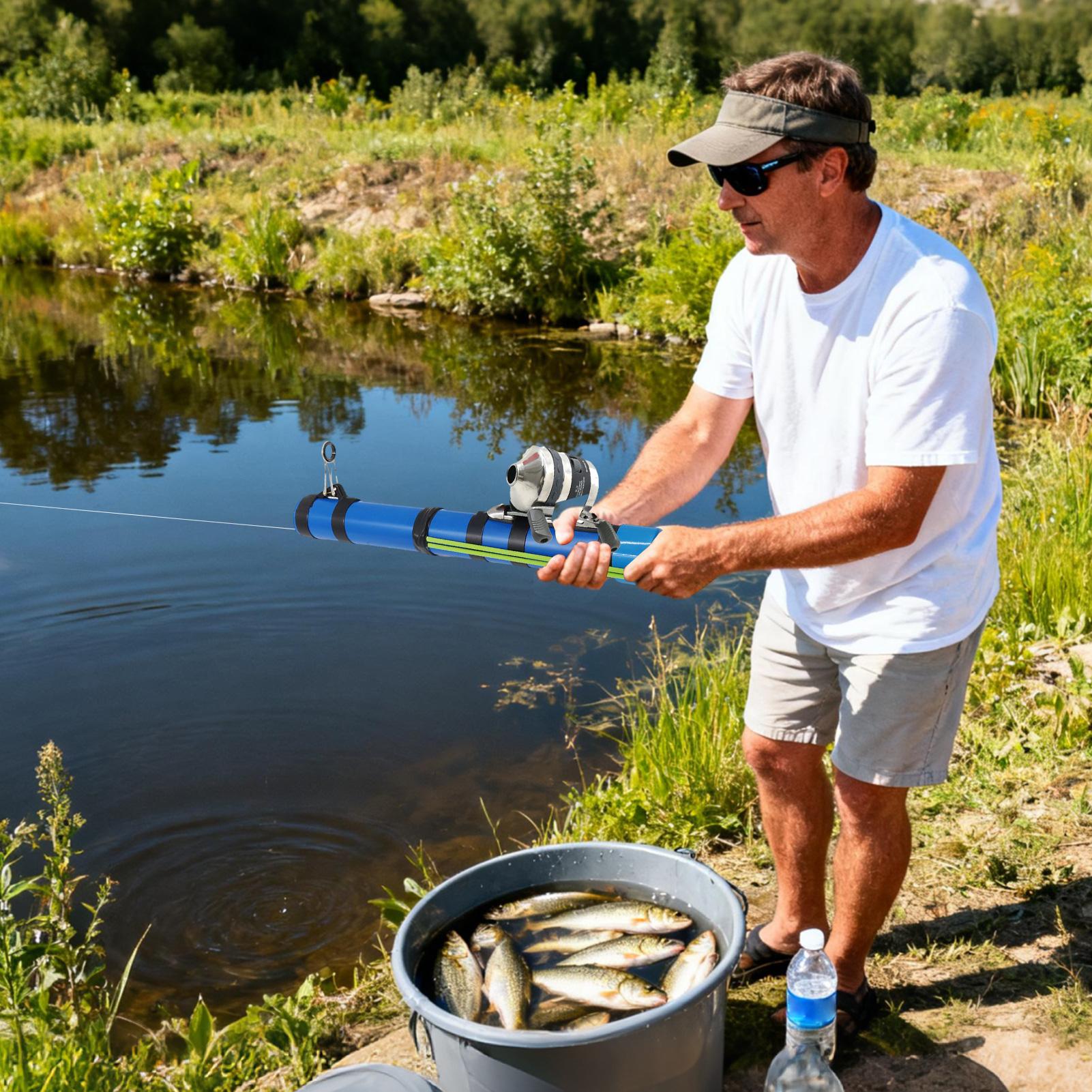 釣り竿 スリングショットデザイン コンパクトな魚用ツール リ - Fishing Kit Compact のレビューと価格
