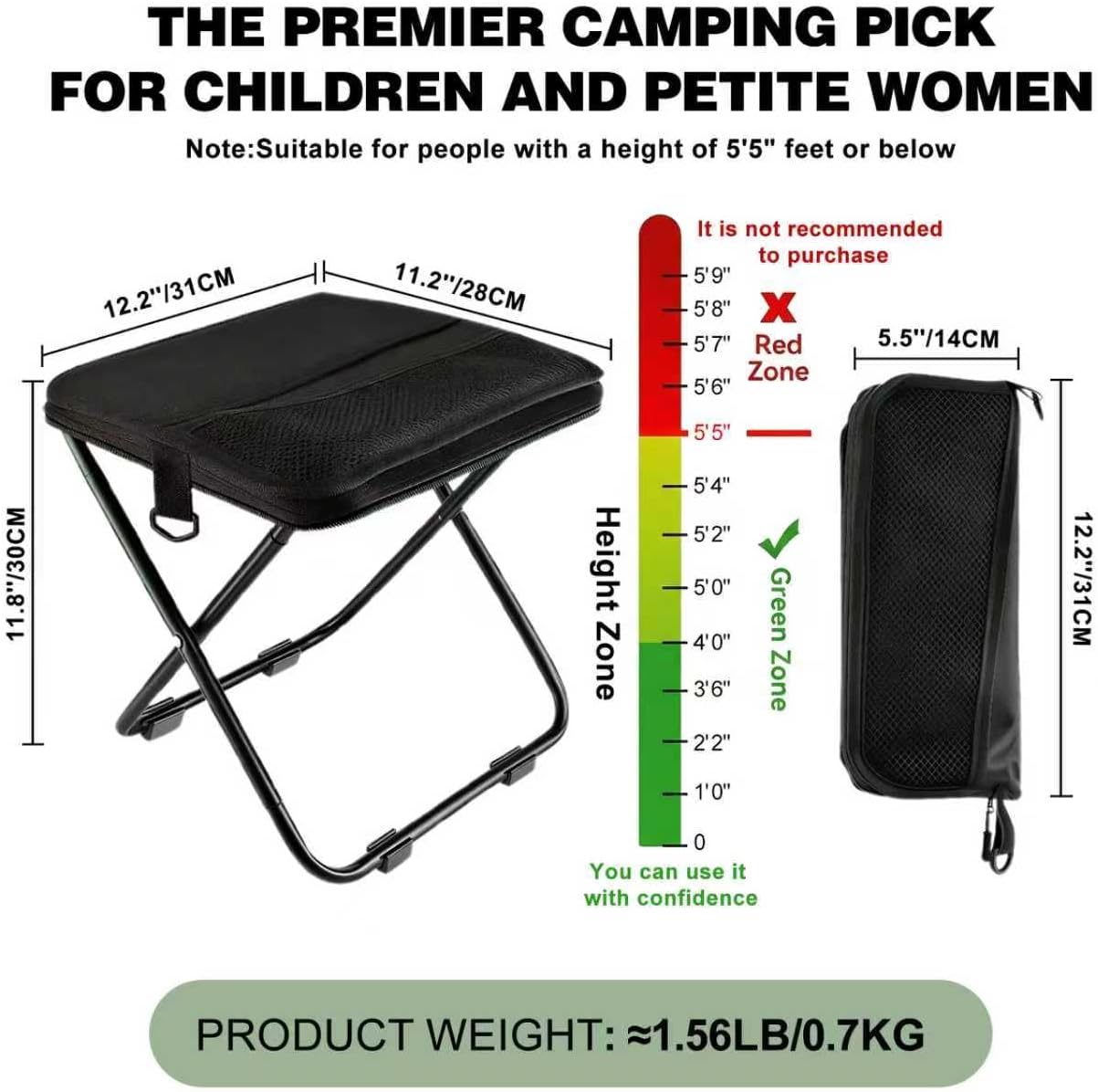GMOX キャンプ用スツール ポータブルチェア：全地形対応折 - Fishing Kit Compact のレビューと価格