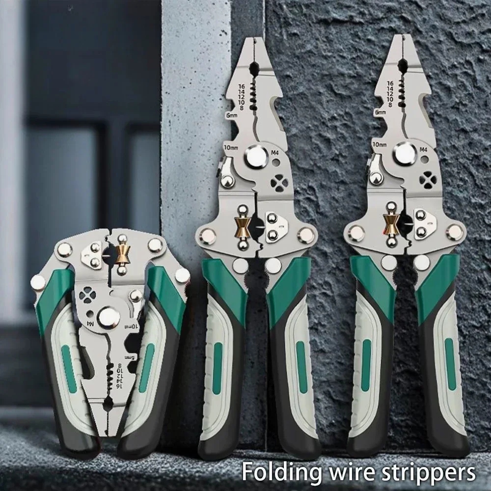 新しい折りたたみ式ワイヤーストリッパー、プーリーデザイン多機 - Multi Tool Plier のレビューと価格