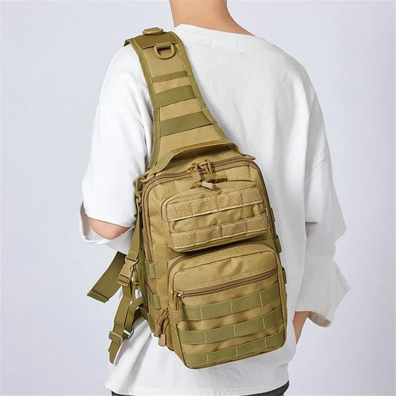 大容量メンズバッグ戦術チェストバッグ狩猟釣りハンドバッグキャ - Fishing Kit Compact のレビューと価格