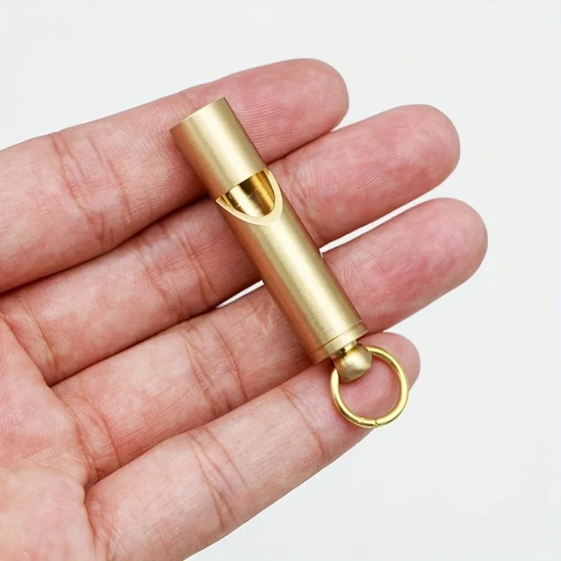 頑丈な大音量緊急サバイバルホイッスル ゴールデンカラーのクリ - Emergency Whistle Loud のレビューと価格