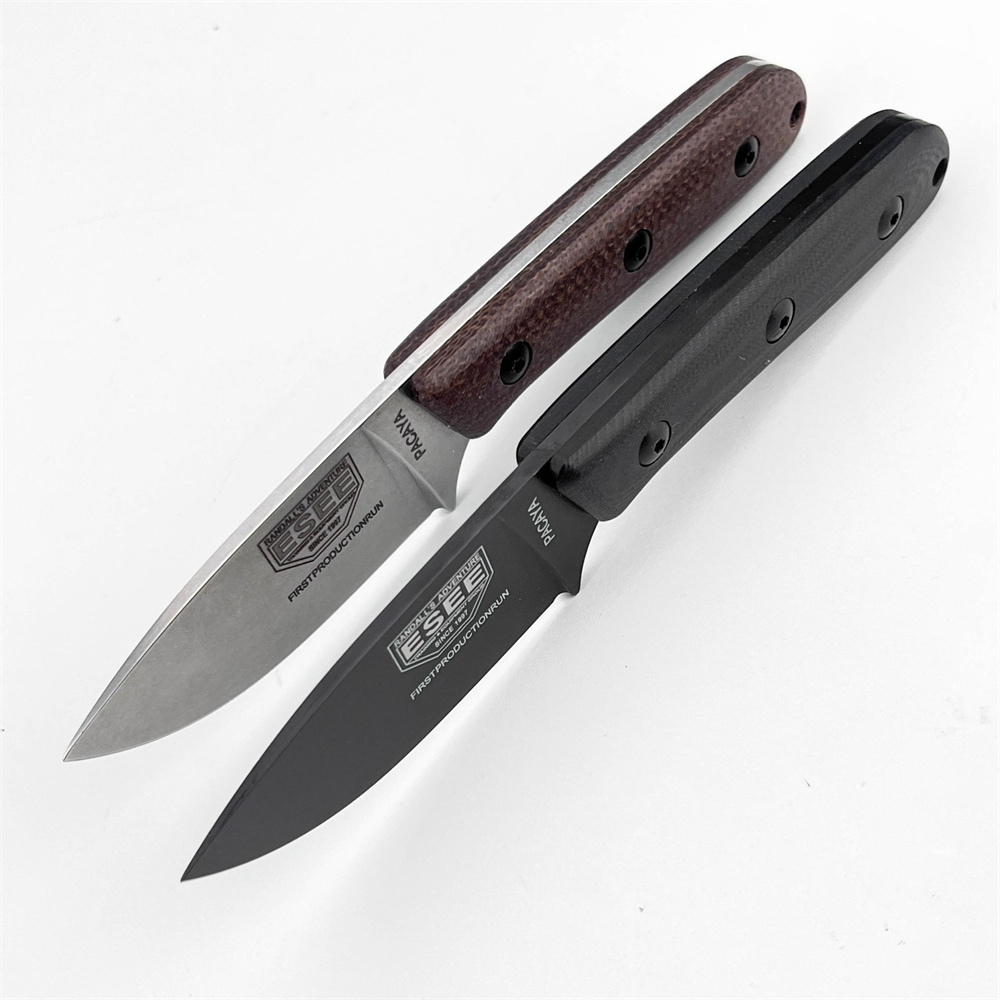 固定刃アウトドアサバイバルナイフ、マイカルタハンドルとカイデ - Bushcraft Knife Fixed のレビューと価格