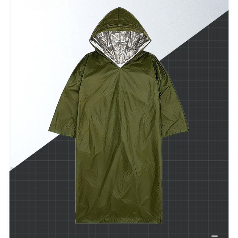 屋外用使い捨てPEオレンジ緊急用保温レインコート 厚手緊急用 - Emergency Poncho Rain のレビューと価格