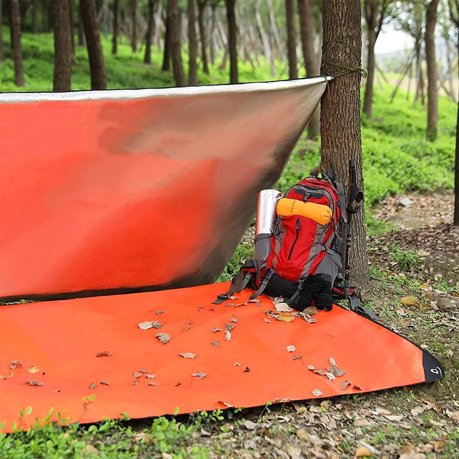 サバイバルブランケット,車やキャンプ用の再利用可能な緊急カバ - Survival Blanket Reflective のレビューと価格
